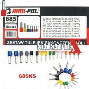 KRIMPLOVACIE DUTINKY PRE KABLE 685KS SADA M66526