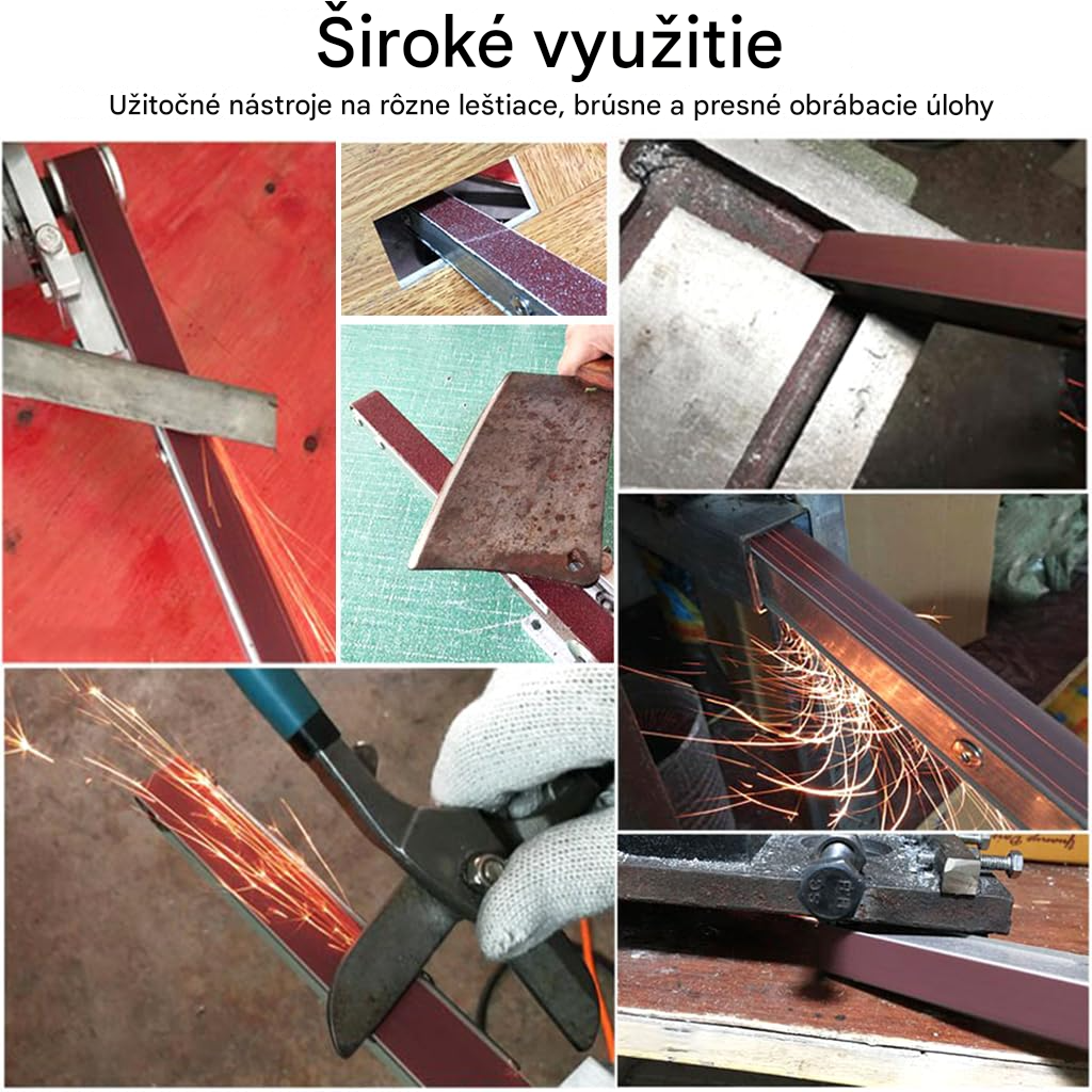 Univerzálny nadstavec na pásové brúsenie pre uhlovú brúsku 100 / 115 / 125 mm – adaptér na ostrenie a brúsenie – Obrázok 4